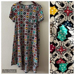 Minnie Mouse Disney Lularoe Carly Dress M